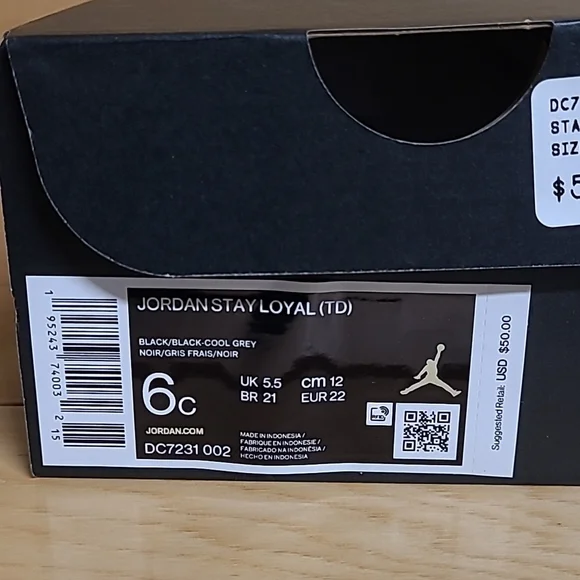 Nike Jordan Stay Loyal TD Toddler Infant Black Shoe Sneaker DC7231-002 - Picture 12 of 15